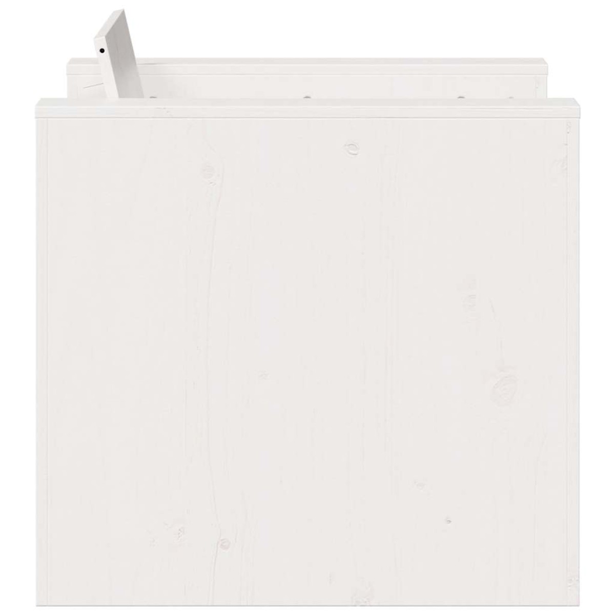 vidaXL Καναπές Κήπου Λευκός 79 x 60 x 62 εκ. από Μασίφ Ξύλο Πεύκου