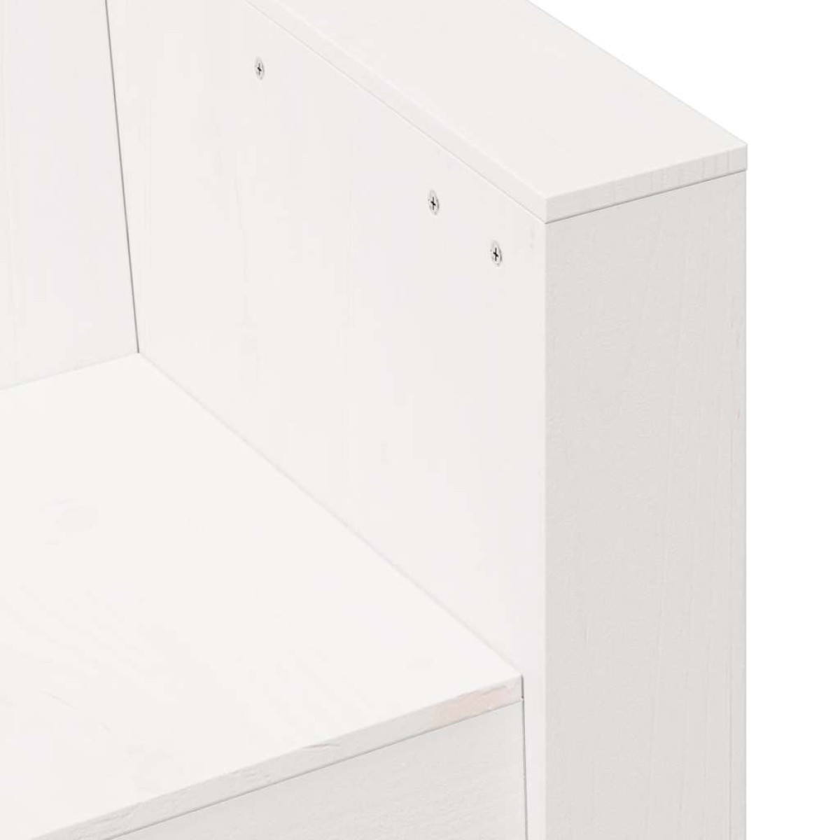 vidaXL Καναπές Κήπου Λευκός 79 x 60 x 62 εκ. από Μασίφ Ξύλο Πεύκου