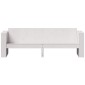 vidaXL Καναπές Κήπου Τριθέσιος Λευκός 189x60x62 εκ. Μασίφ Ξύλο Πεύκου
