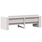 vidaXL Καναπές Κήπου Τριθέσιος Λευκός 189x60x62 εκ. Μασίφ Ξύλο Πεύκου