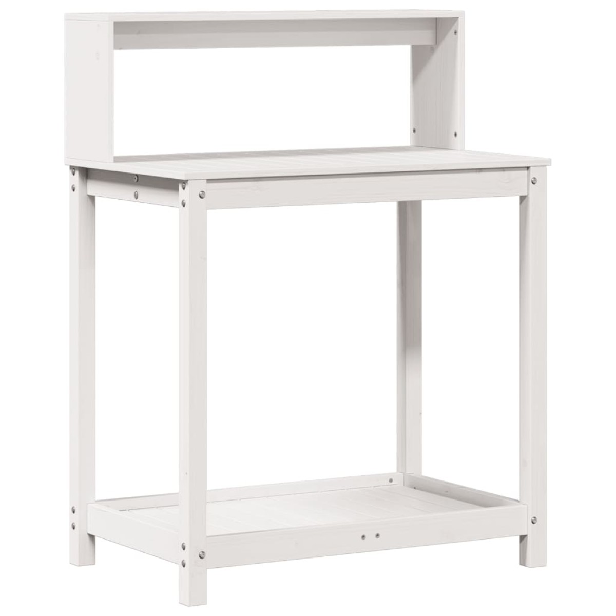 vidaXL Τραπέζι Κηπουρικής με Ράφια 82,5x50x109,5 εκ. Μασίφ Ξύλο Πεύκου