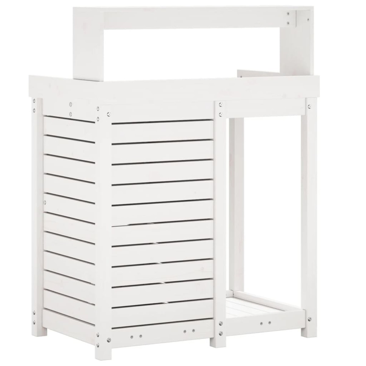 vidaXL Τραπέζι Κηπουρικής με Ράφια 82,5x50x109,5 εκ. Μασίφ Ξύλο Πεύκου