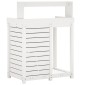 vidaXL Τραπέζι Κηπουρικής με Ράφια 82,5x50x109,5 εκ. Μασίφ Ξύλο Πεύκου