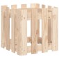 vidaXL Ζαρντινιέρα με Σχέδιο Φράχτη 40 x 40 x 40 εκ. Μασίφ Ξύλο Πεύκου