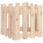 vidaXL Ζαρντινιέρα με Σχέδιο Φράχτη 40 x 40 x 40 εκ. Μασίφ Ξύλο Πεύκου