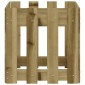 vidaXL Ζαρντινιέρα με Σχέδιο Φράχτη 40x40x40 εκ. Εμποτισμ. Ξύλο Πεύκου