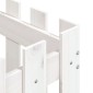 vidaXL Ζαρντινιέρα με Σχέδιο Φράχτη Λευκή 50 x 50 x 50 εκ. Μασίφ Πεύκο