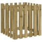 vidaXL Ζαρντινιέρα με Σχέδιο Φράχτη 60x60x60 εκ. Εμποτισμ. Ξύλο Πεύκου