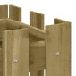 vidaXL Ζαρντινιέρα με Σχέδιο Φράχτη 60x30x30 εκ. Εμποτισμ. Ξύλο Πεύκου