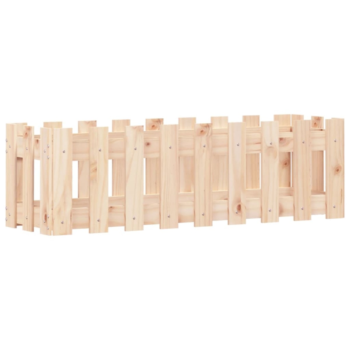 vidaXL Ζαρντινιέρα Υπερυψωμένη Σχ Φράχτη 100 x 30 x 30 εκ. Μασίφ Πεύκο