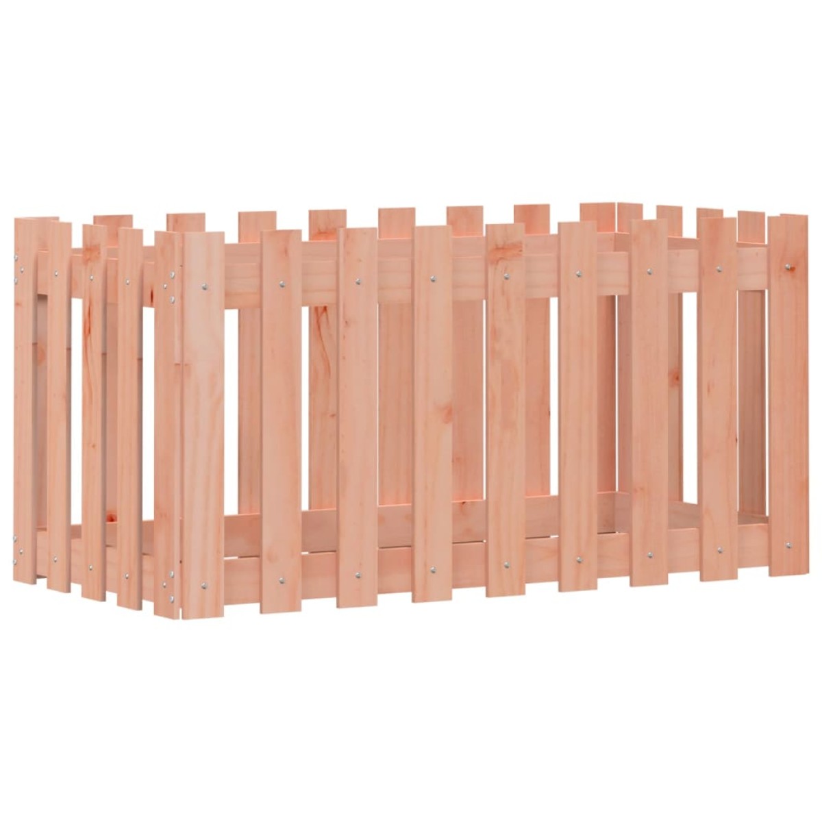vidaXL Ζαρντινιέρα Υπερυψωμένη Φράχτης 100x50x50 εκ Μασίφ Ψευδοτσούγκα