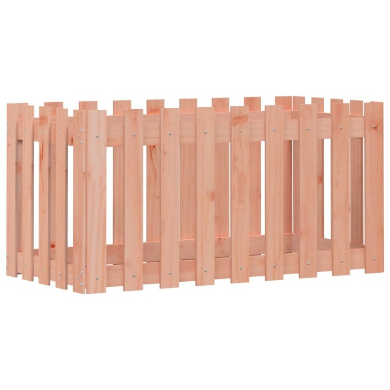 vidaXL Ζαρντινιέρα Υπερυψωμένη Φράχτης 100x50x50 εκ Μασίφ Ψευδοτσούγκα