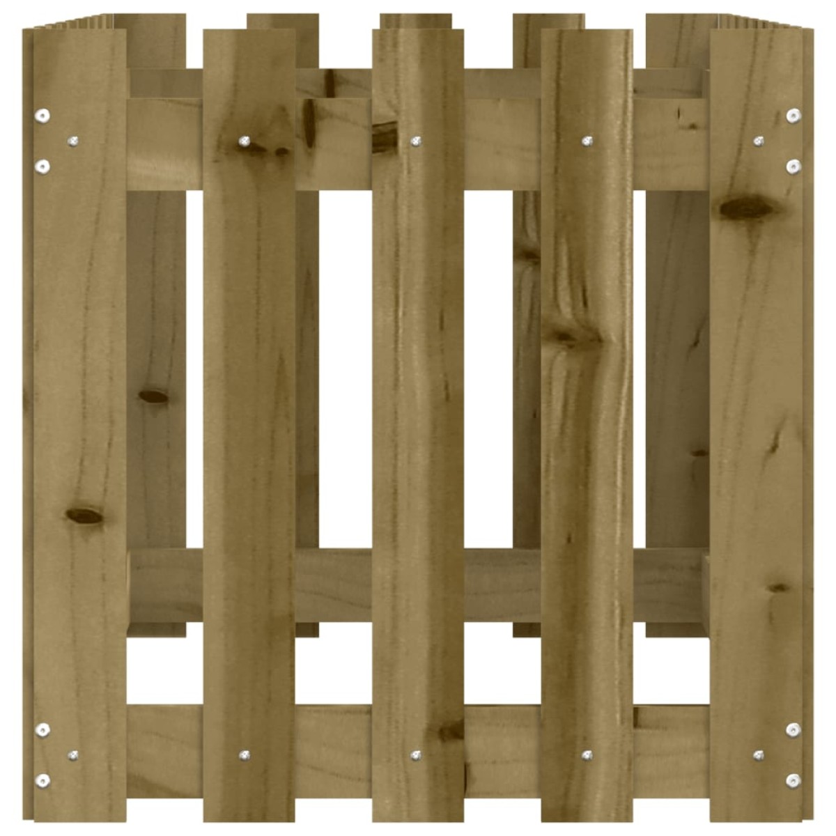 vidaXL Ζαρντινιέρα με Σχέδιο Φράχτη 100x50x50εκ. Εμποτισμ. Ξύλο Πεύκου