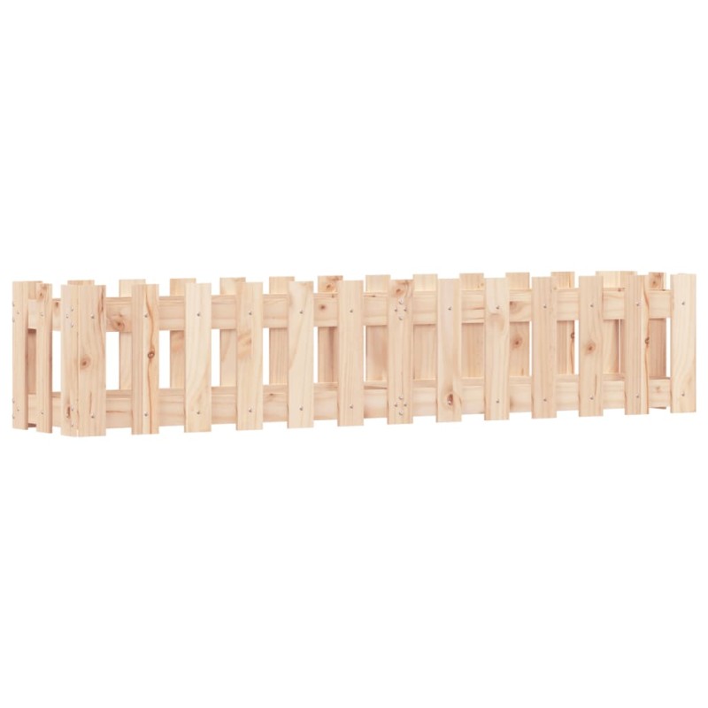 vidaXL Ζαρντινιέρα Υπερυψωμένη Σχ Φράχτη 150 x 30 x 30 εκ. Μασίφ Πεύκο