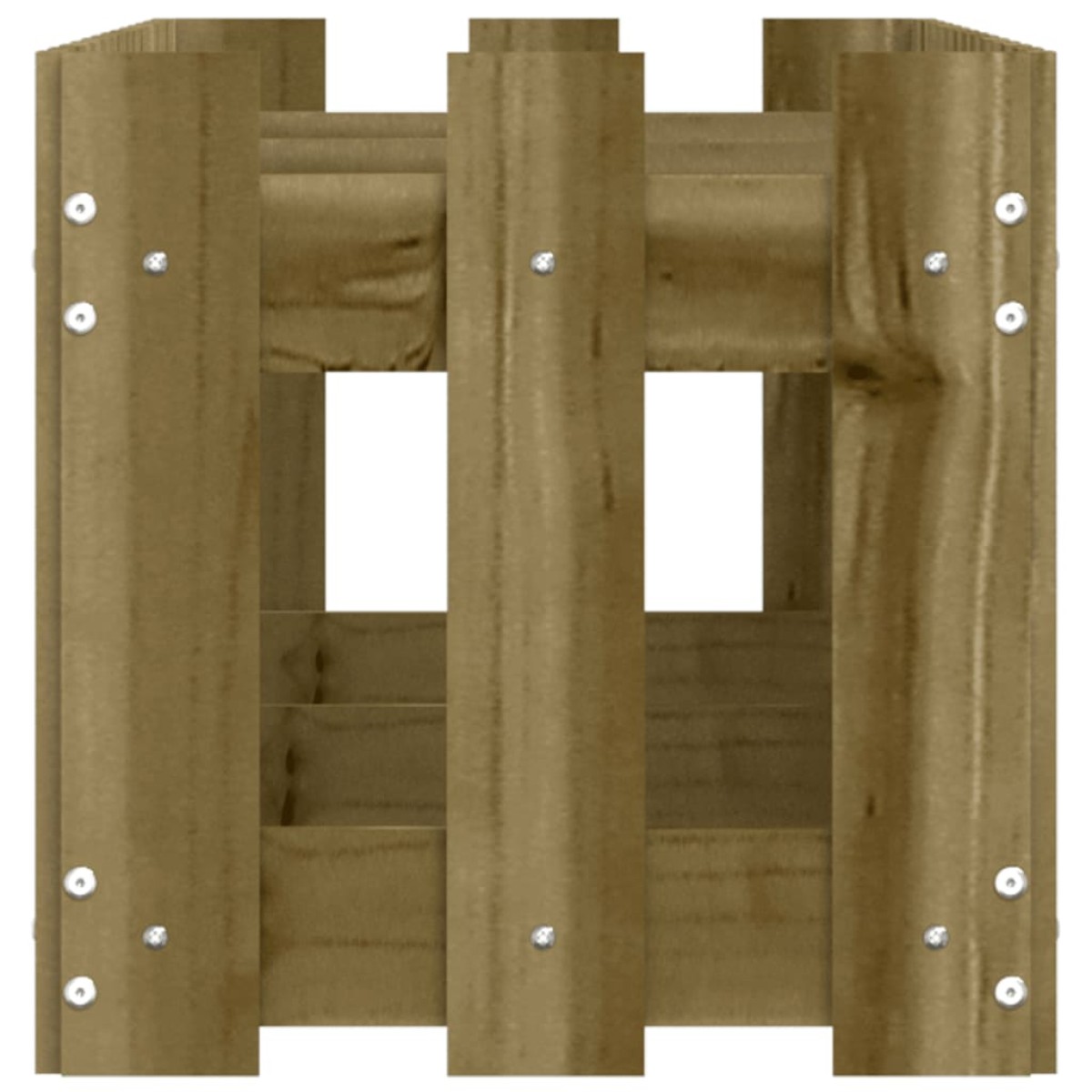 vidaXL Ζαρντινιέρα με Σχέδιο Φράχτη 150x30x30εκ. Εμποτισμ. Ξύλο Πεύκου