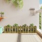 vidaXL Ζαρντινιέρα με Σχέδιο Φράχτη 150x30x30εκ. Εμποτισμ. Ξύλο Πεύκου