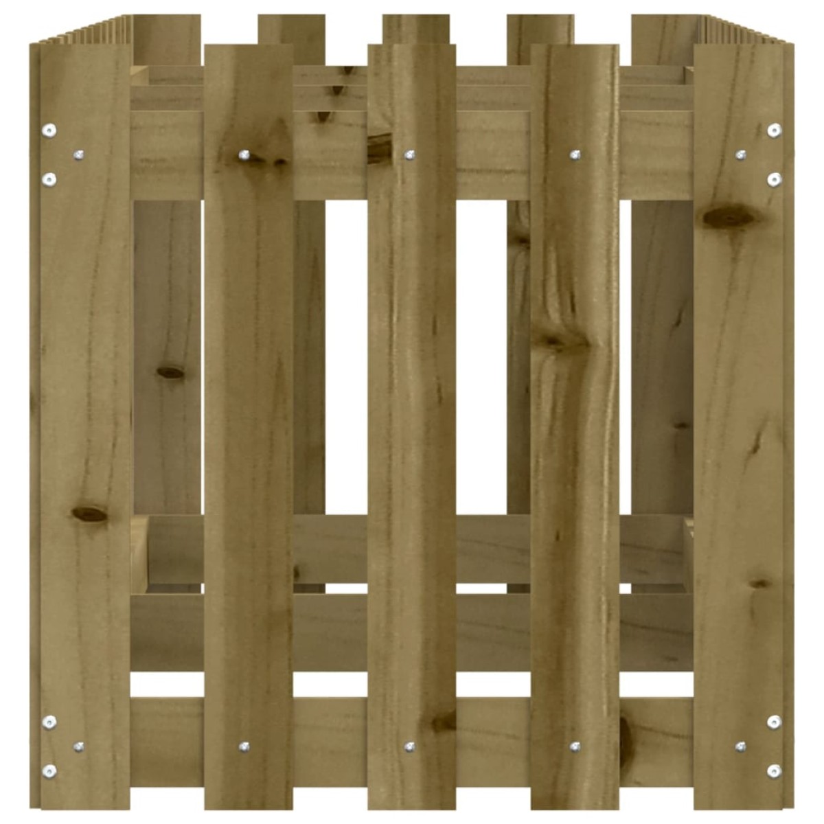 vidaXL Ζαρντινιέρα με Σχέδιο Φράχτη 150x50x50εκ. Εμποτισμ. Ξύλο Πεύκου