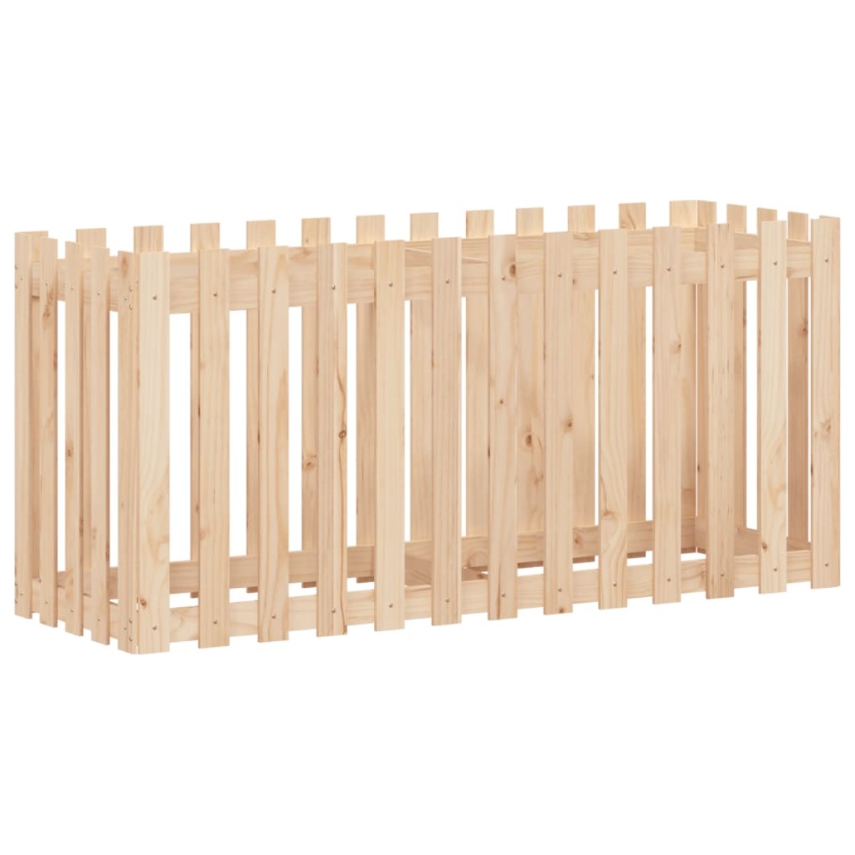 vidaXL Ζαρντινιέρα Υπερυψωμένη Σχ Φράχτη 150 x 50 x 70 εκ. Μασίφ Πεύκο