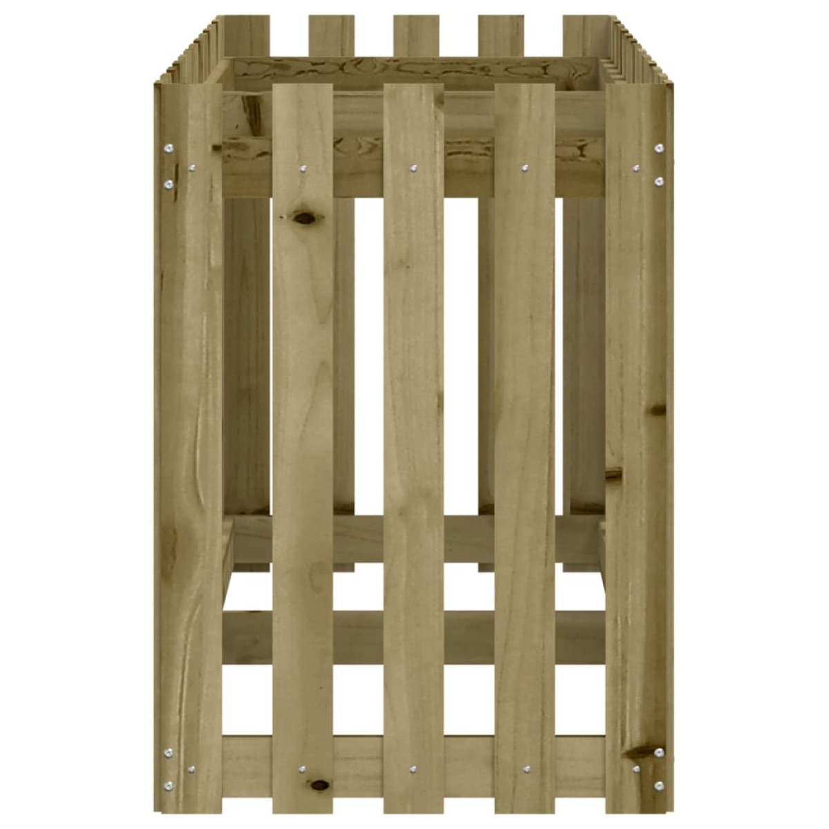 vidaXL Ζαρντινιέρα με Σχέδιο Φράχτη 150x50x70εκ. Εμποτισμ. Ξύλο Πεύκου