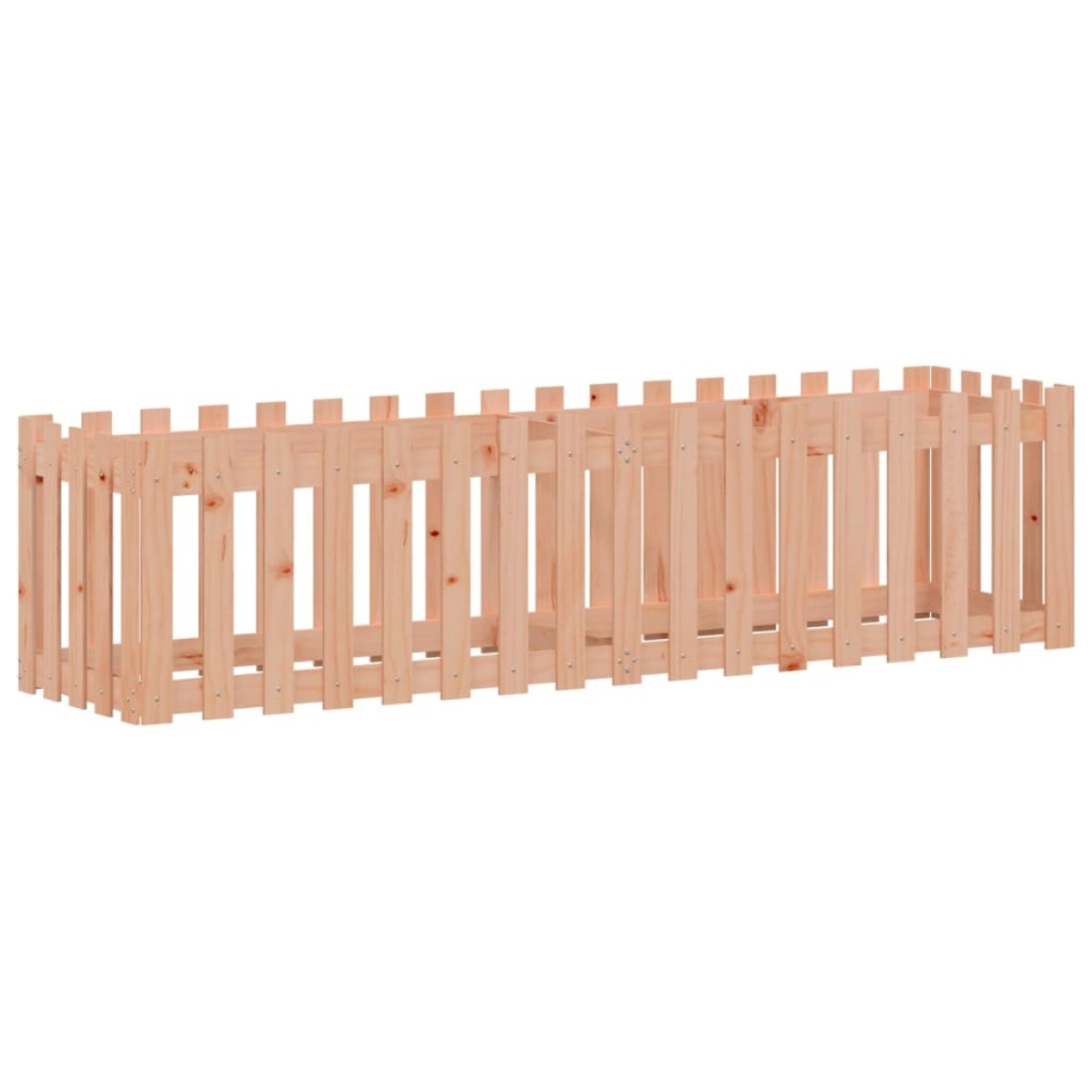 vidaXL Ζαρντινιέρα Υπερυψωμένη Φράχτης 200x50x50 εκ Μασίφ Ψευδοτσούγκα