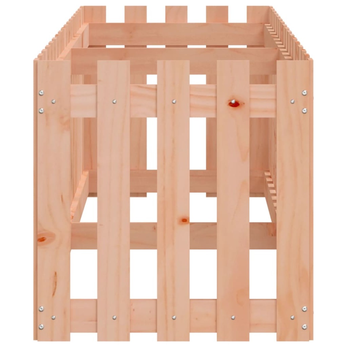 vidaXL Ζαρντινιέρα Υπερυψωμένη Φράχτης 200x50x50 εκ Μασίφ Ψευδοτσούγκα