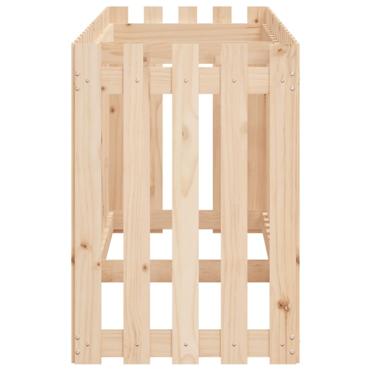 vidaXL Ζαρντινιέρα Υπερυψωμένη Σχ Φράχτη 200 x 50 x 70 εκ. Μασίφ Πεύκο