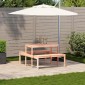 vidaXL Τραπέζι Πικνίκ 110 x 134 x 75 εκ. από Μασίφ Ξύλο Ψευδοτσούγκας