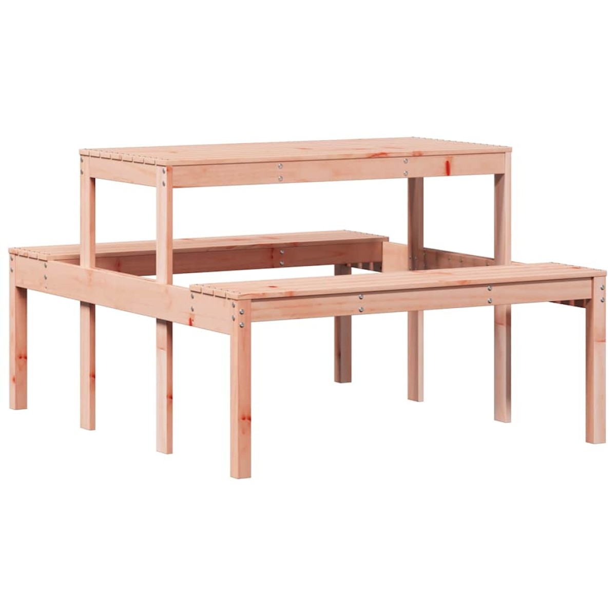 vidaXL Τραπέζι Πικνίκ 110 x 134 x 75 εκ. από Μασίφ Ξύλο Ψευδοτσούγκας
