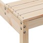 vidaXL Τραπέζι Πικνίκ 160 x 134 x 75 εκ. από Μασίφ Ξύλο Πεύκου