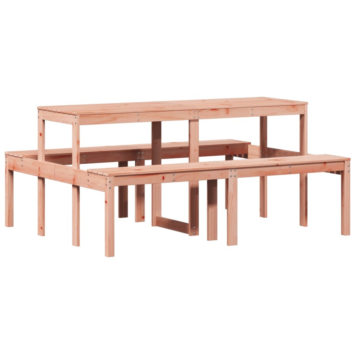vidaXL Τραπέζι Πικνίκ 160 x 134 x 75 εκ. από Μασίφ Ξύλο Ψευδοτσούγκας