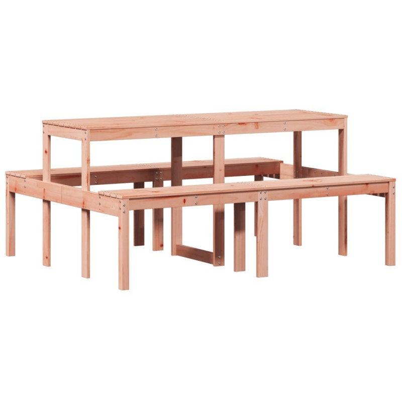 vidaXL Τραπέζι Πικνίκ 160 x 134 x 75 εκ. από Μασίφ Ξύλο Ψευδοτσούγκας