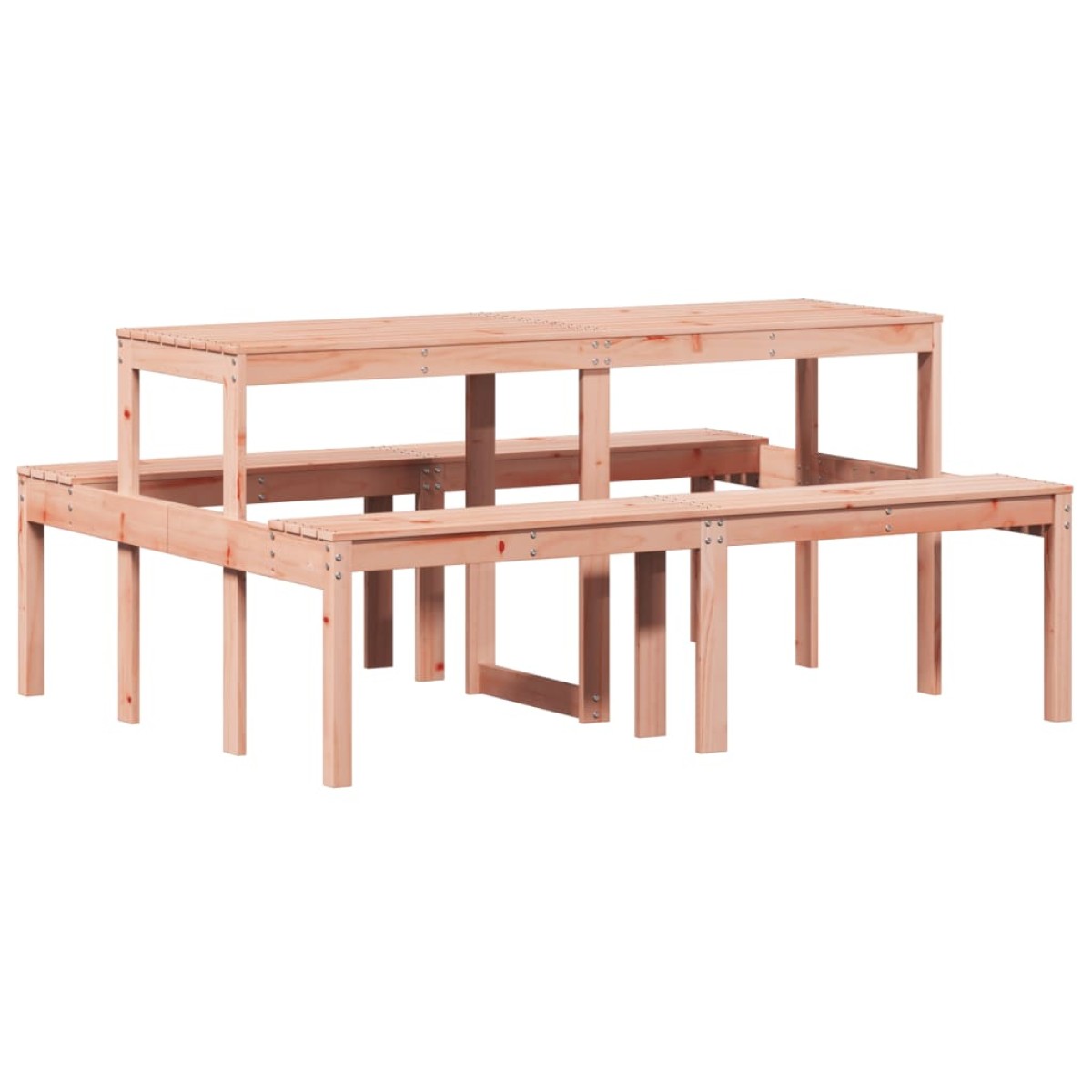vidaXL Τραπέζι Πικνίκ 160 x 134 x 75 εκ. από Μασίφ Ξύλο Ψευδοτσούγκας