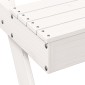 vidaXL Τραπέζι Πικνίκ Λευκό 105 x 134 x 75 εκ. από Μασίφ Ξύλο Πεύκου