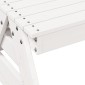 vidaXL Τραπέζι Πικνίκ για Παιδιά 88x97x52 εκ. Λευκό Μασίφ Ξύλο Πεύκου