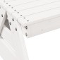 vidaXL Τραπέζι Πικνίκ για Παιδιά 88x122x58 εκ. Λευκό Μασίφ Ξύλο Πεύκου