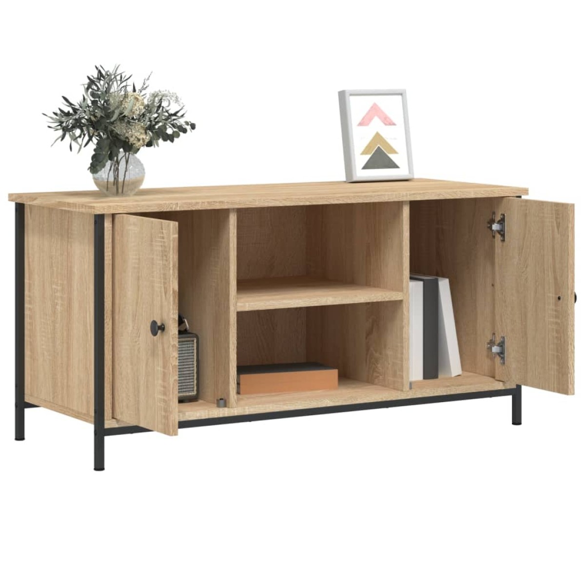 vidaXL Έπιπλο Τηλεόρασης Sonoma Δρυς 100x40x50 εκ. Επεξ. Ξύλο