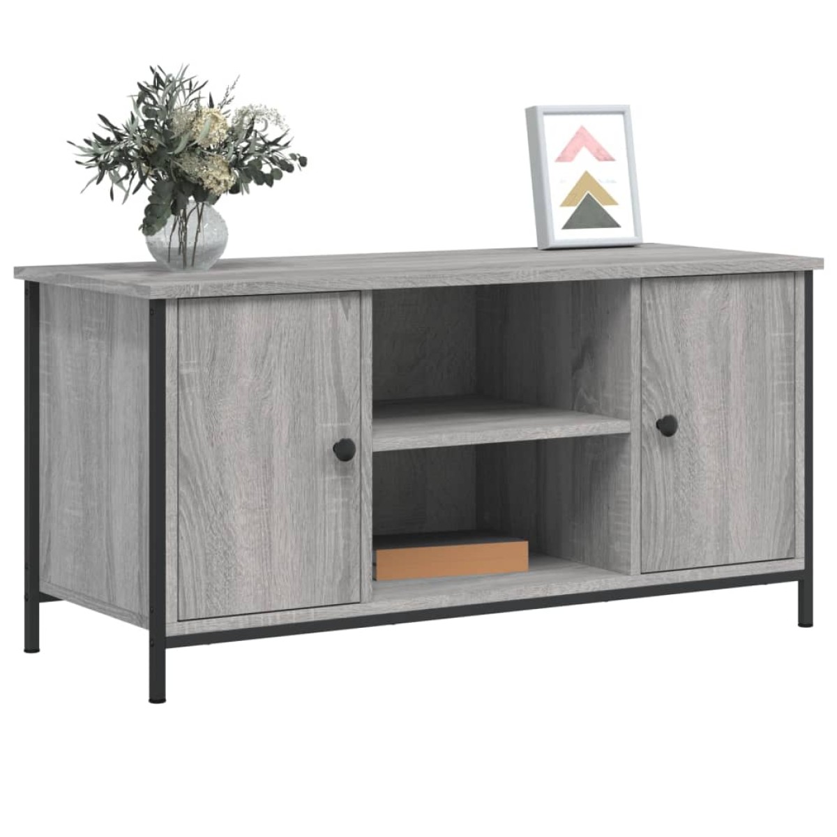 vidaXL Έπιπλο Τηλεόρασης Γκρι Sonoma 100x40x50 εκ. από Επεξεργ. Ξύλο