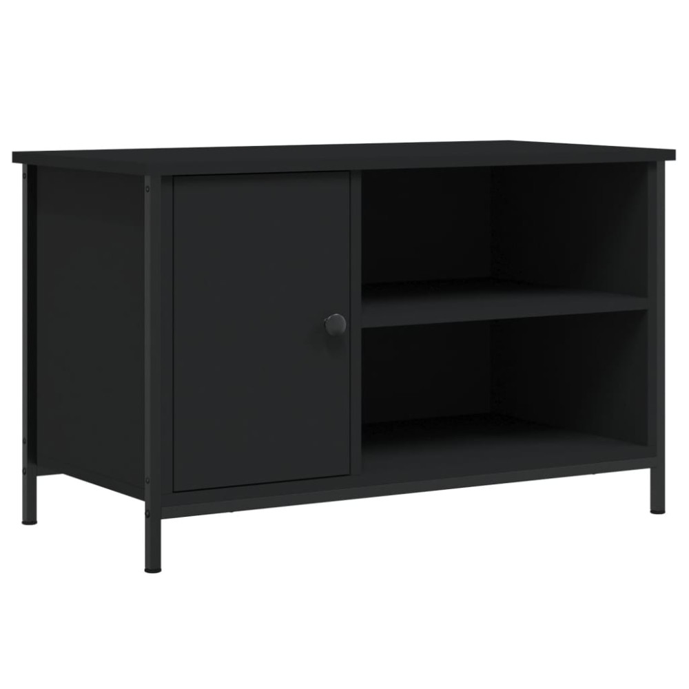 vidaXL Έπιπλο Τηλεόρασης Μαύρο 80 x 40 x 50 εκ. από Επεξεργασμένο Ξύλο
