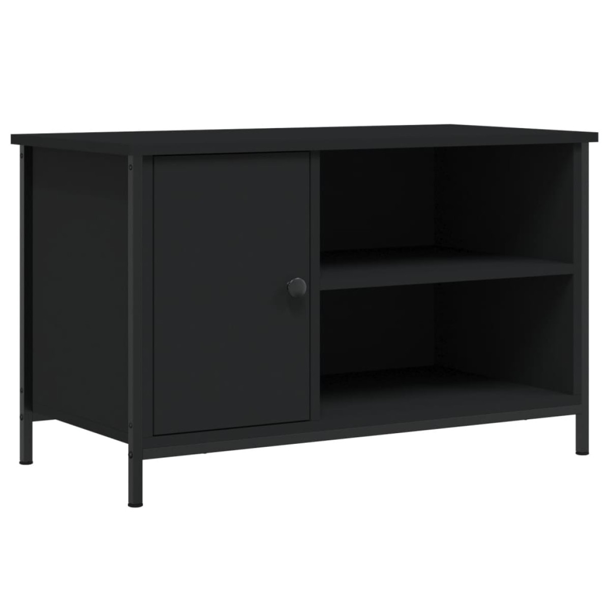 vidaXL Έπιπλο Τηλεόρασης Μαύρο 80 x 40 x 50 εκ. από Επεξεργασμένο Ξύλο