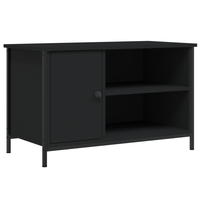 vidaXL Έπιπλο Τηλεόρασης Μαύρο 80 x 40 x 50 εκ. από Επεξεργασμένο Ξύλο