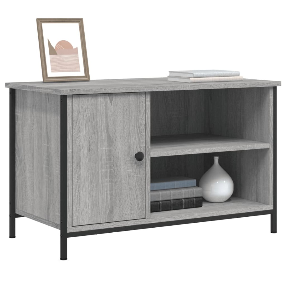 vidaXL Έπιπλο Τηλεόρασης Γκρι Sonoma 80x40x50 εκ. από Επεξεργ. Ξύλο