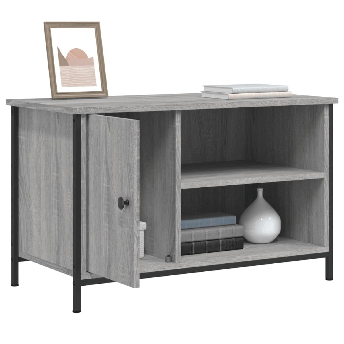 vidaXL Έπιπλο Τηλεόρασης Γκρι Sonoma 80x40x50 εκ. από Επεξεργ. Ξύλο