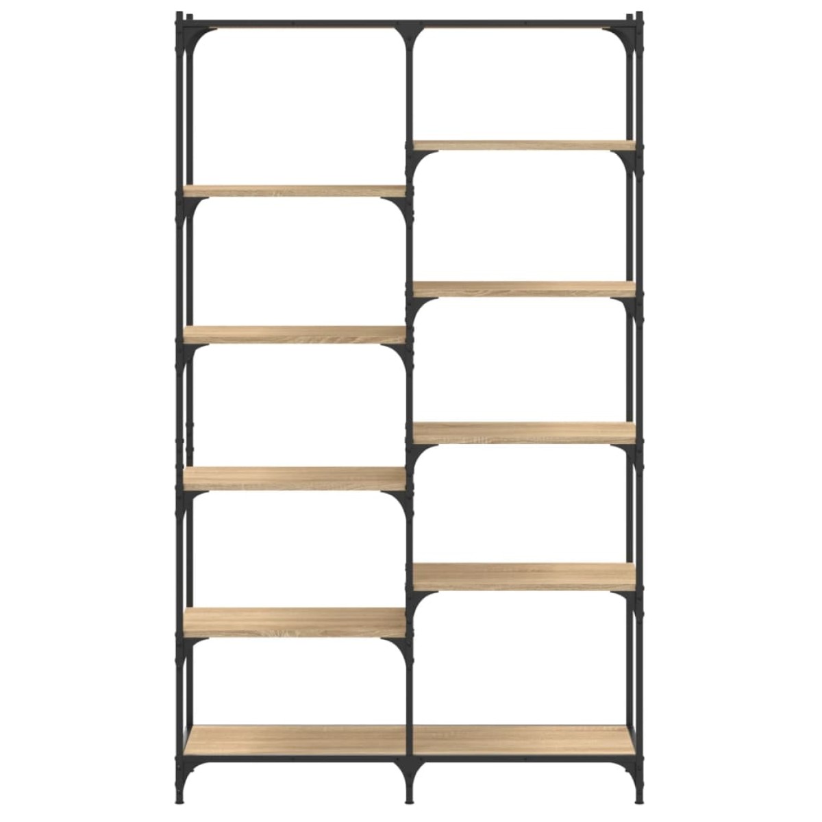 vidaXL Βιβλιοθήκη Sonoma Δρυς 100x32x170 εκ. Επεξεργ. Ξύλο / Σίδηρος