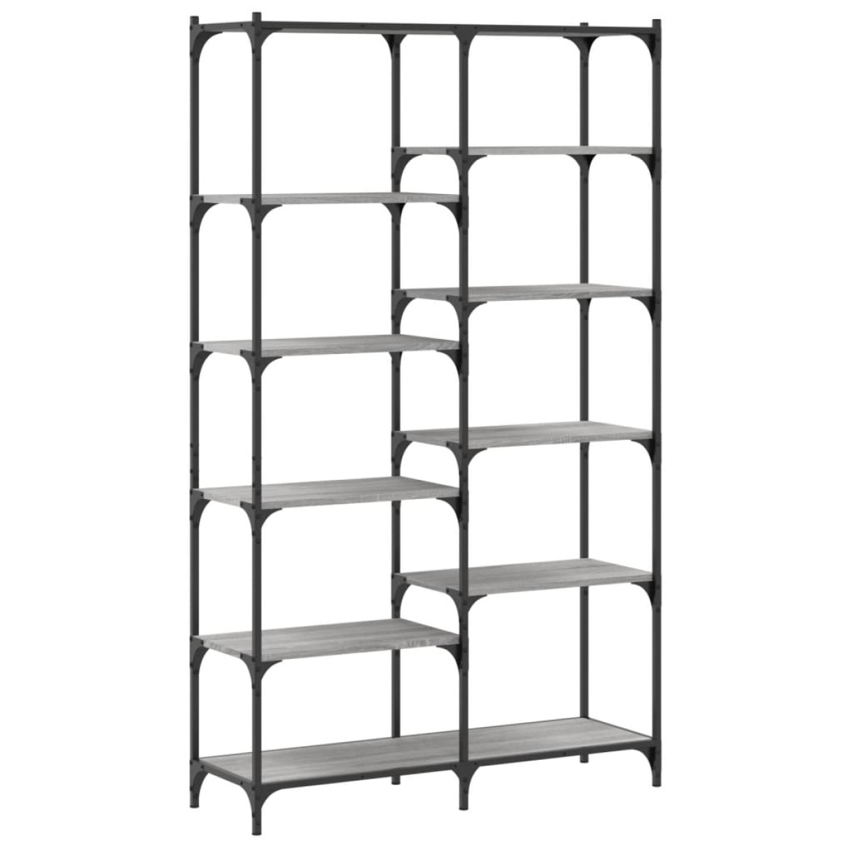 vidaXL Βιβλιοθήκη Γκρι Sonoma 100x32x170 εκ. Επεξεργ. Ξύλο / Σίδηρος