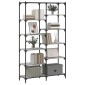 vidaXL Βιβλιοθήκη Γκρι Sonoma 100x32x170 εκ. Επεξεργ. Ξύλο / Σίδηρος