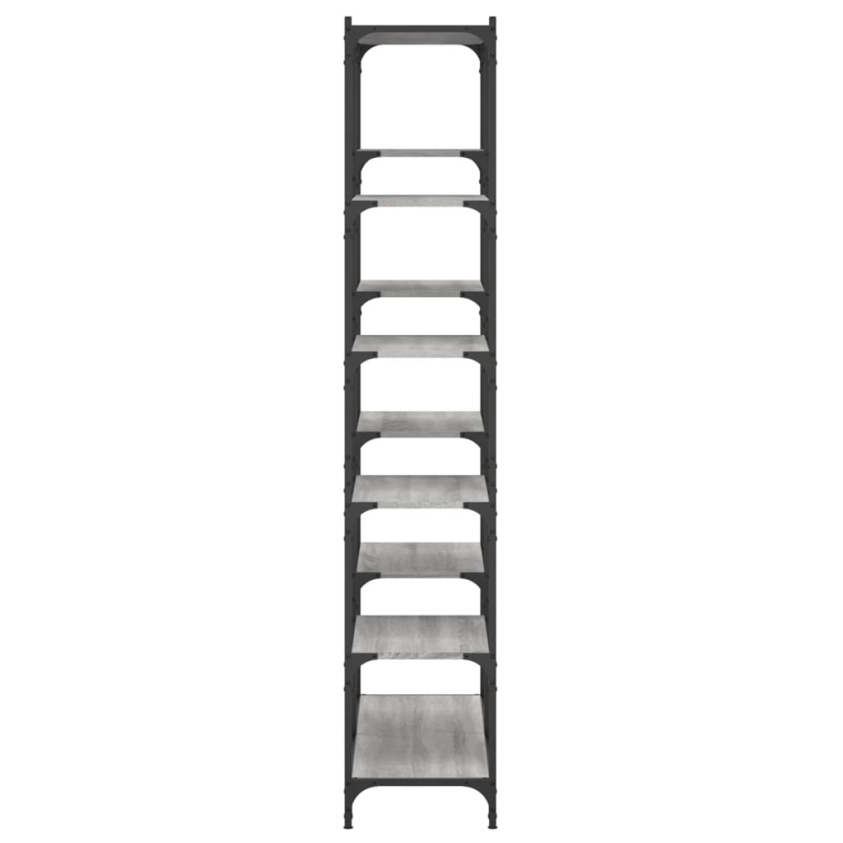 vidaXL Βιβλιοθήκη Γκρι Sonoma 100x32x170 εκ. Επεξεργ. Ξύλο / Σίδηρος