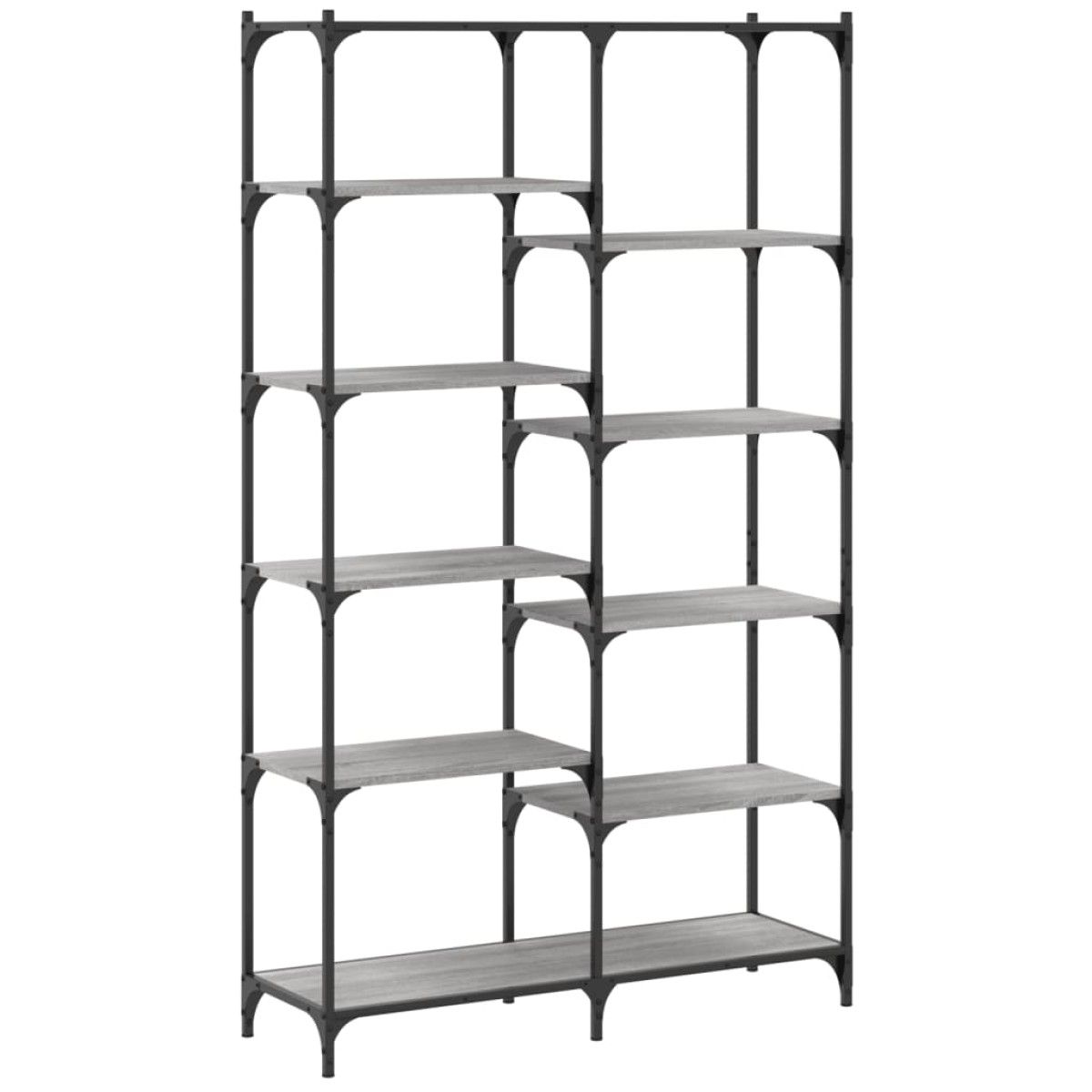 vidaXL Βιβλιοθήκη Γκρι Sonoma 100x32x170 εκ. Επεξεργ. Ξύλο / Σίδηρος