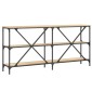 vidaXL Τραπέζι Κονσόλα Sonoma Δρυς 160x30x75 εκ. Επεξ. Ξύλο/Σίδηρος