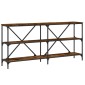 vidaXL Τραπέζι Κονσόλα Sonoma Δρυς 160x30x75 εκ. Επεξ. Ξύλο/Σίδηρος