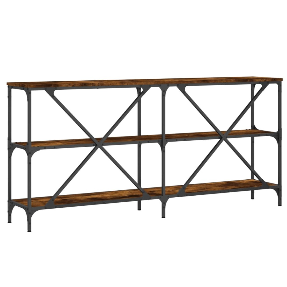 vidaXL Τραπέζι Κονσόλα Sonoma Δρυς 160x30x75 εκ. Επεξ. Ξύλο/Σίδηρος
